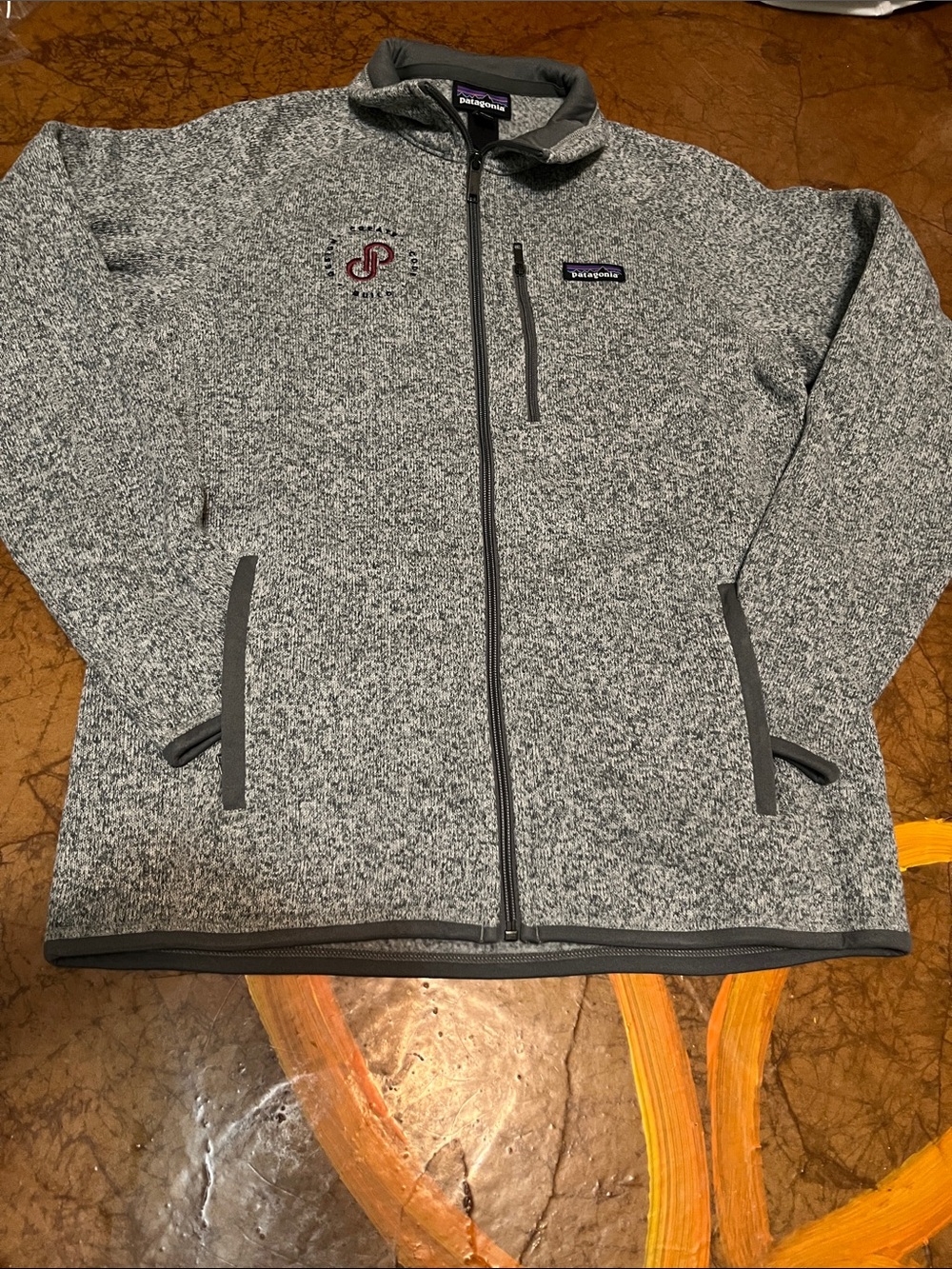 Patagonia Poshmark collab Womens Gray Heather Full-Zip Jacket Sz Med